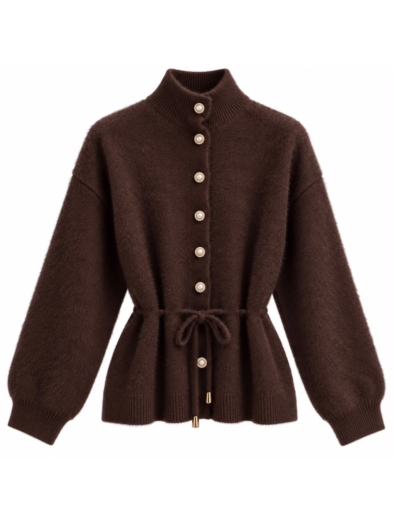 Angora kahve hırka -20