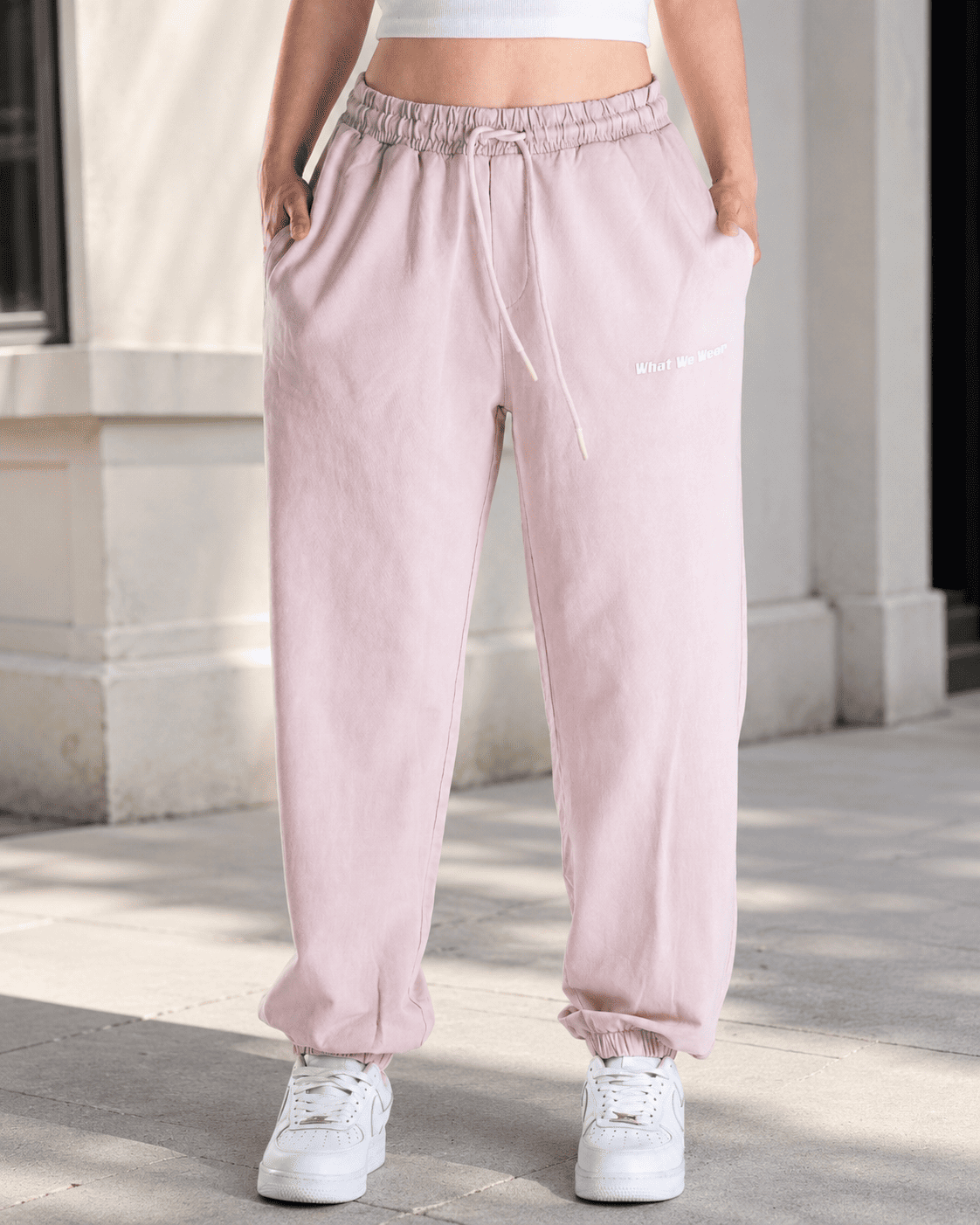 Kadın Asit Yıkamalı Bel Ve Paça Lastikli Jogger