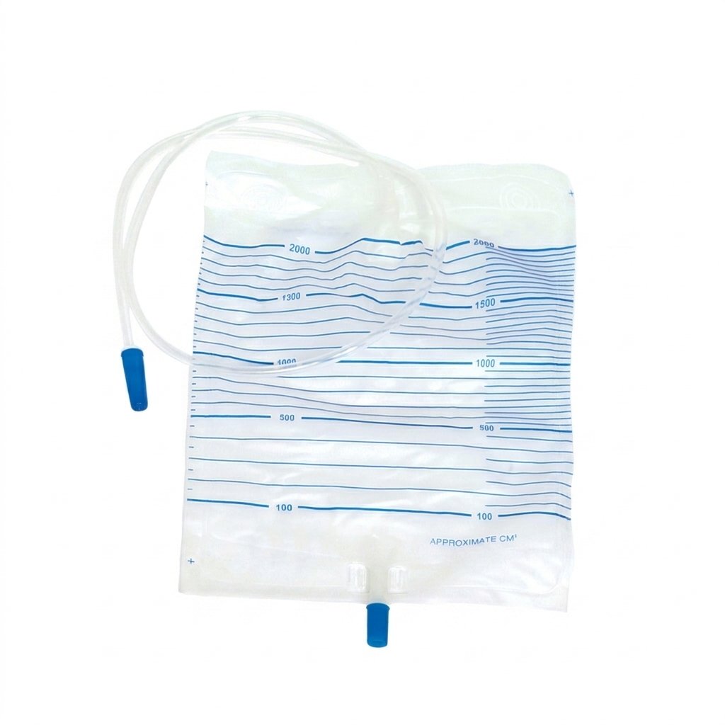 AYSET- İdrar Torbası Düz Musluklu Steril - 2000ML