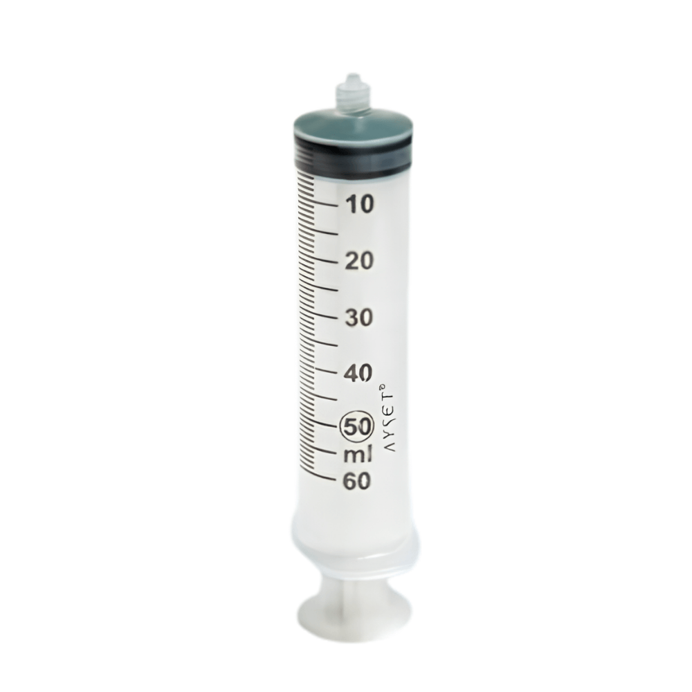 Ayset - 3P 50cc Perfüzyon Luerlock Yeşil Enjektör - 2,1 mm x 32 mm
