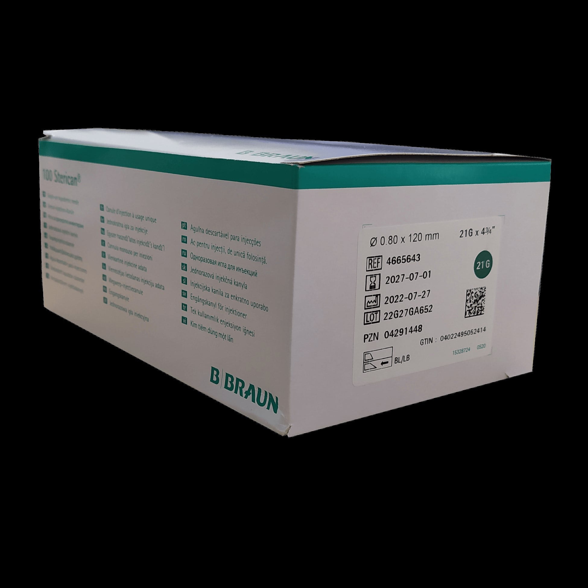 B.Braun - Sterican İğnesi - 21G - 0.80 x 120 mm - 100'lü