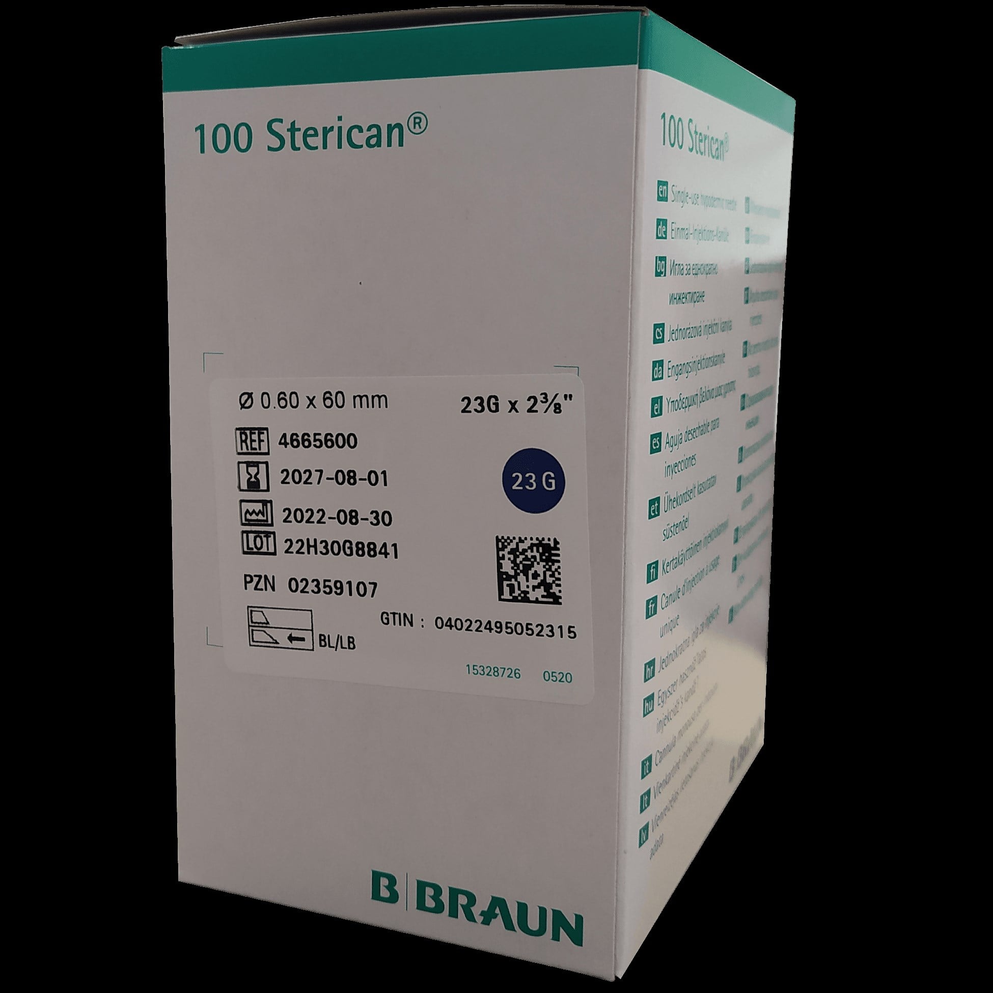 B.Braun - Sterican İğnesi - 23G - 0.60 x 60 mm - 100'lü