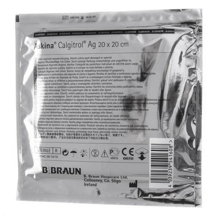 B|BRAUN - Askina Calgitrol Gümüş Yara Örtüsü - 20 x 20 cm