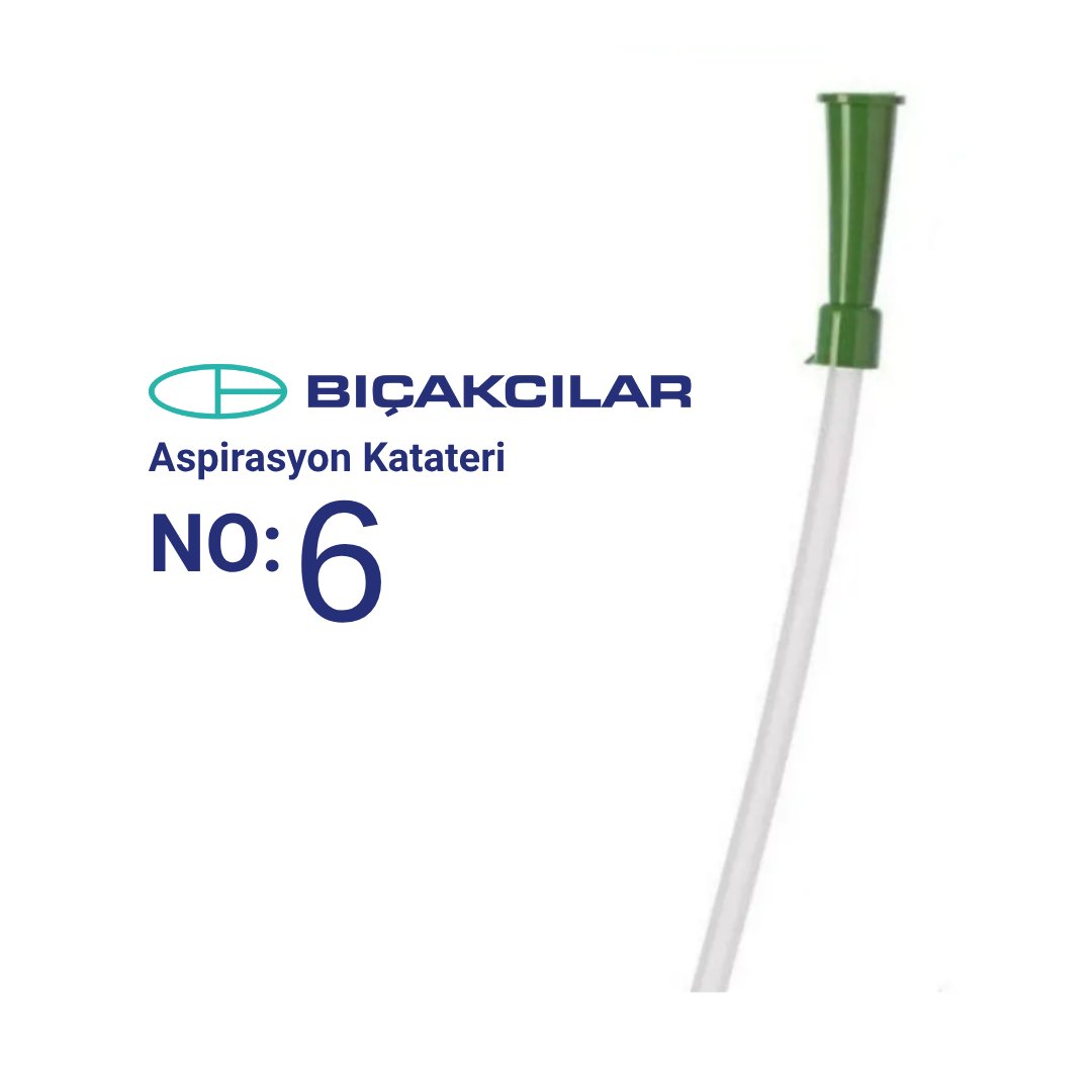 Bıçakcılar - Aspirasyon Sondası - 6 Numara - Açık Yeşil