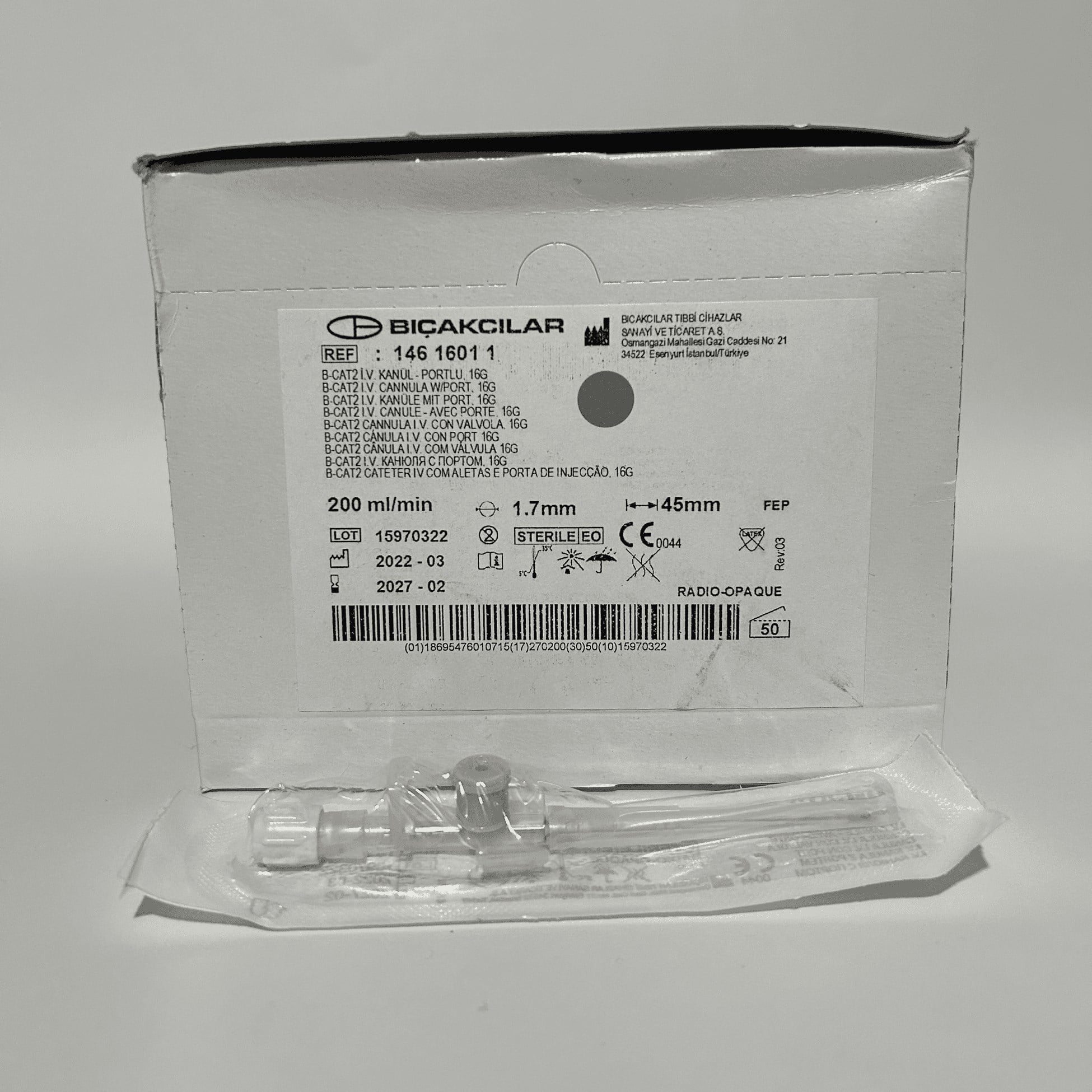 Bıçakcılar - Intraket - Gri - 16G x 1 1/2