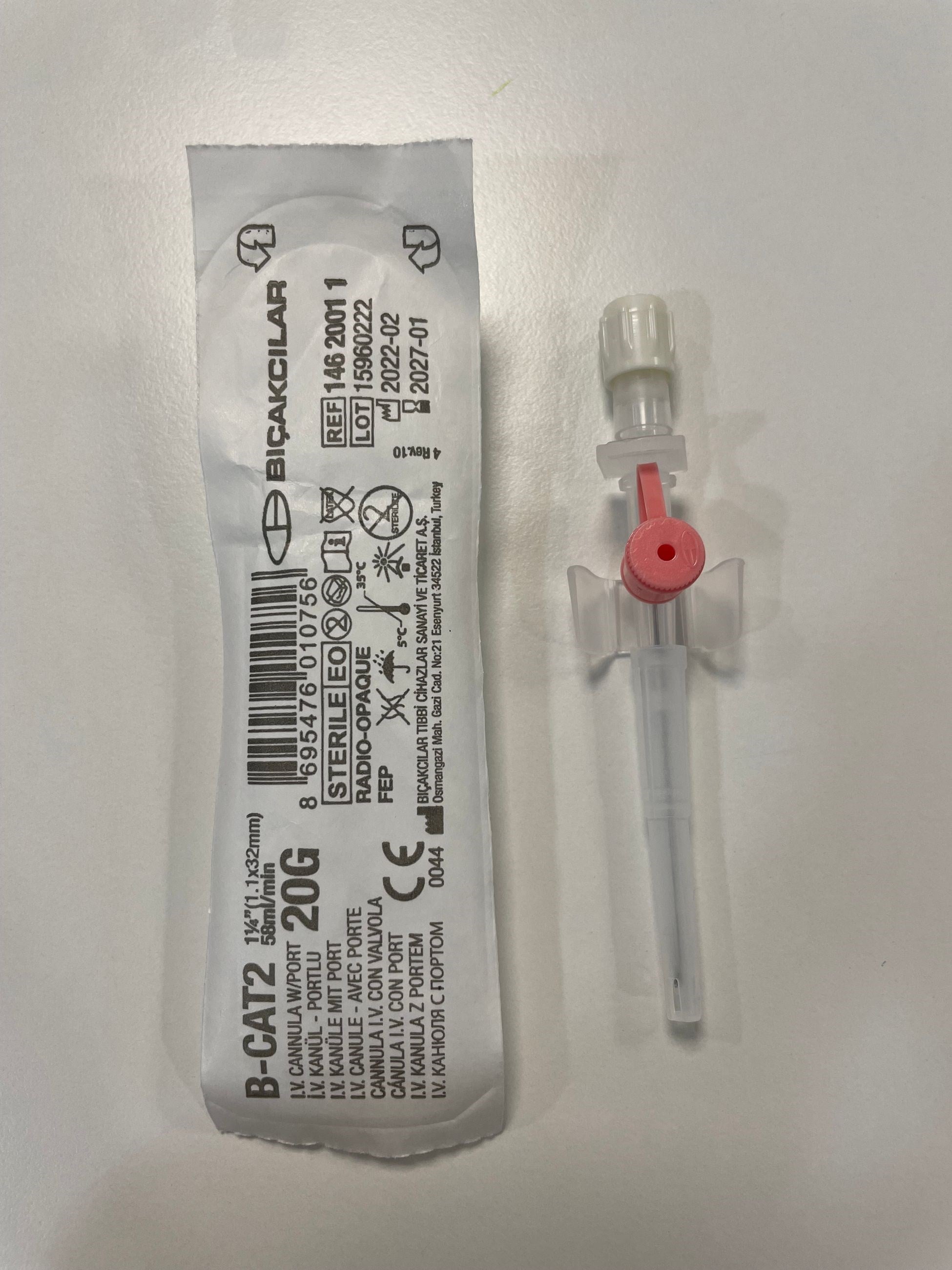 Bıçakcılar - İntraket - Pembe - 20G x 1 1/2