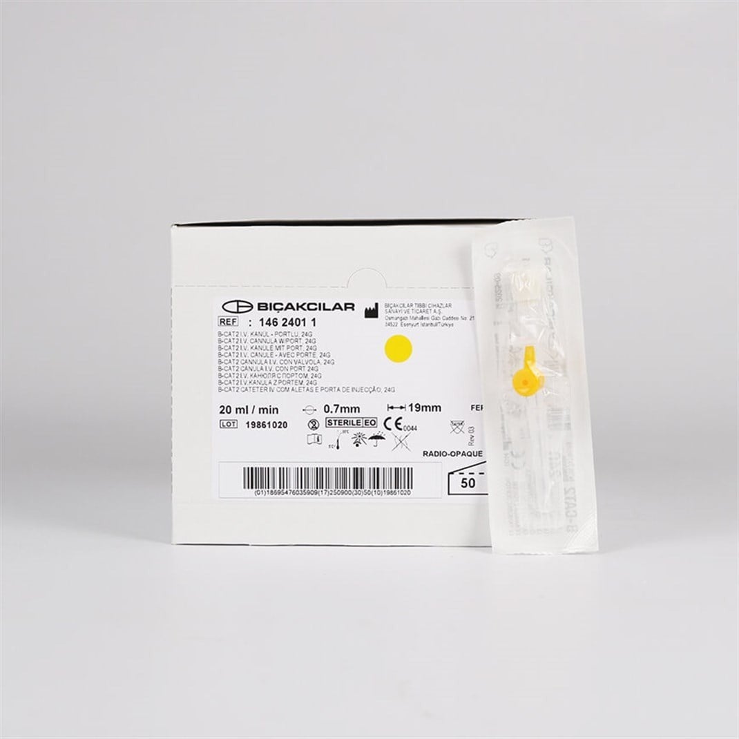 Bıçakcılar - Intraket - Sarı - 24G x 1 1/2