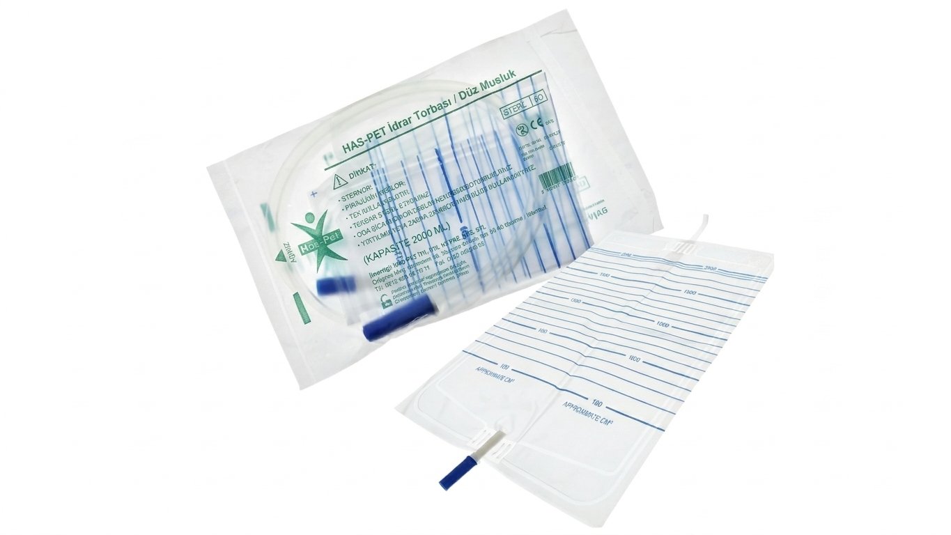 Has-pet - Düz Musluklu İdrar Torbası - 2000 ml
