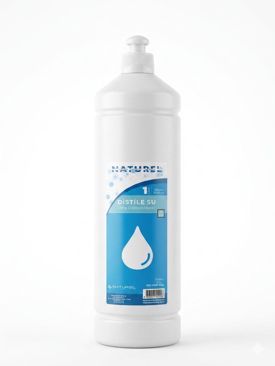 Naturel DİSTİLE SU 1 LİTRE