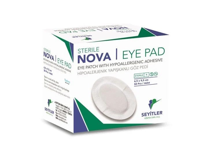 Novapad - Steril Göz Pedi - 6,5 cm x 9,5 cm - 50'li