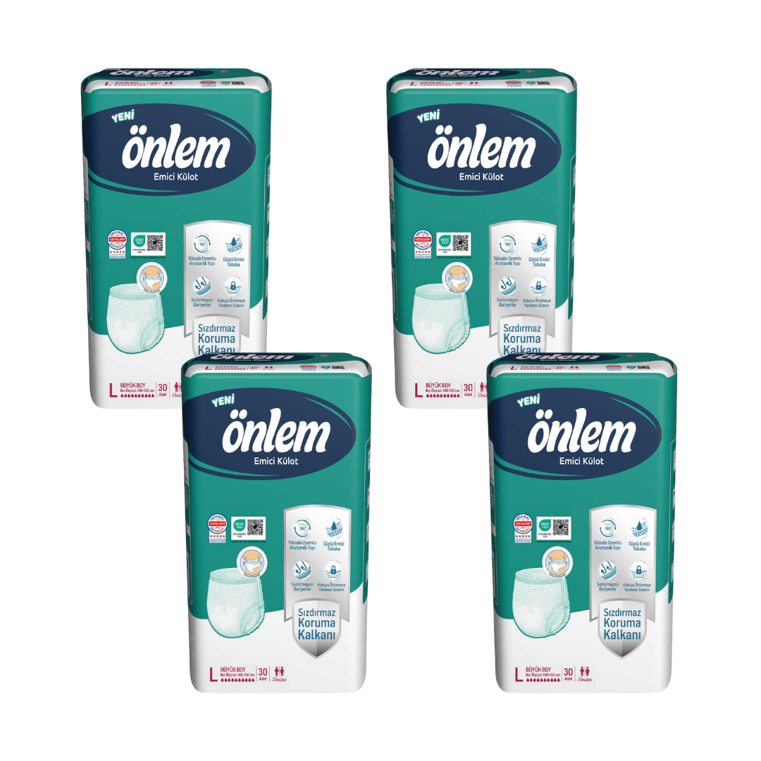 Önlem - Emici Külot - L - 120 Adet, 4 Paket