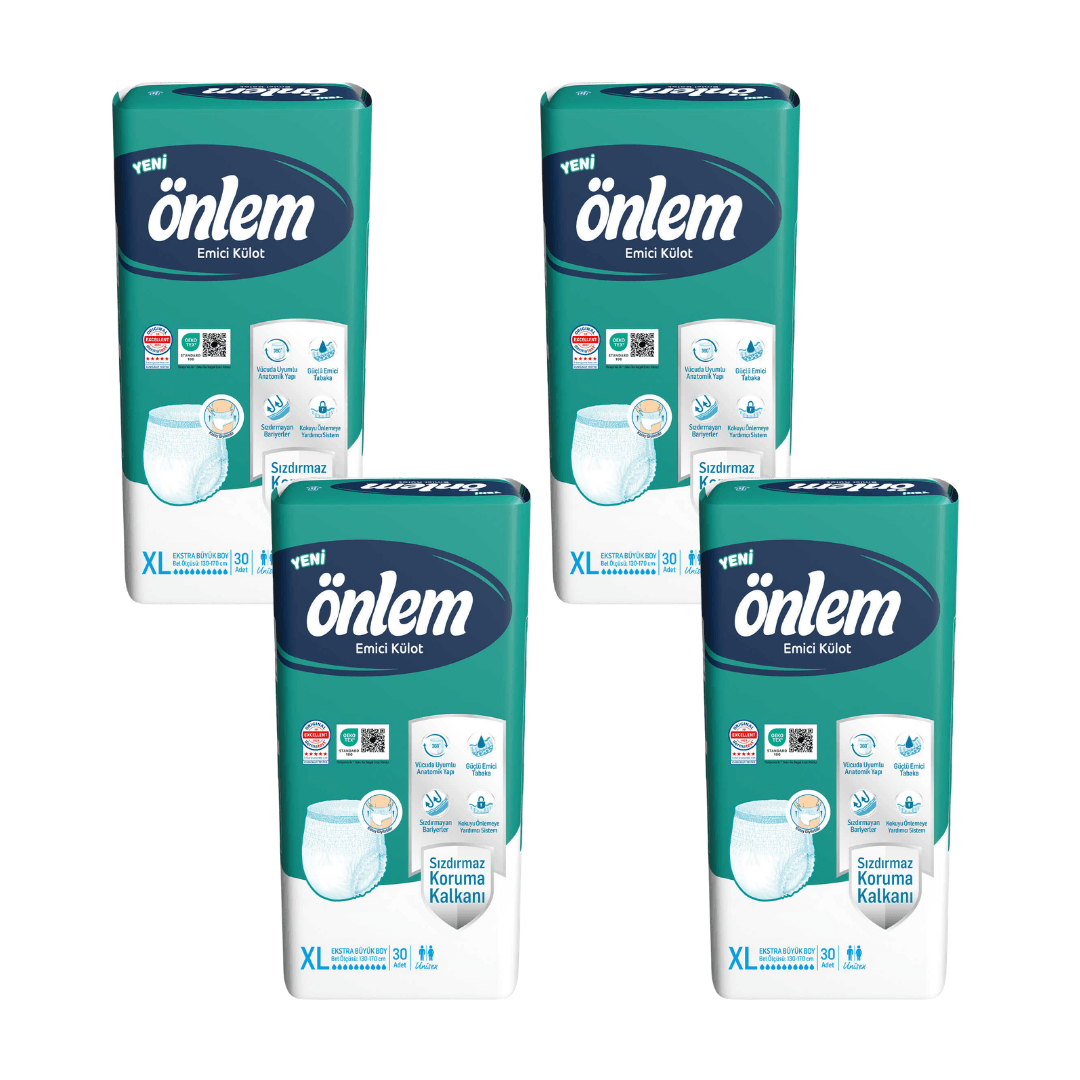 Önlem - Emici Külot - XL - 120 Adet, 4 Paket
