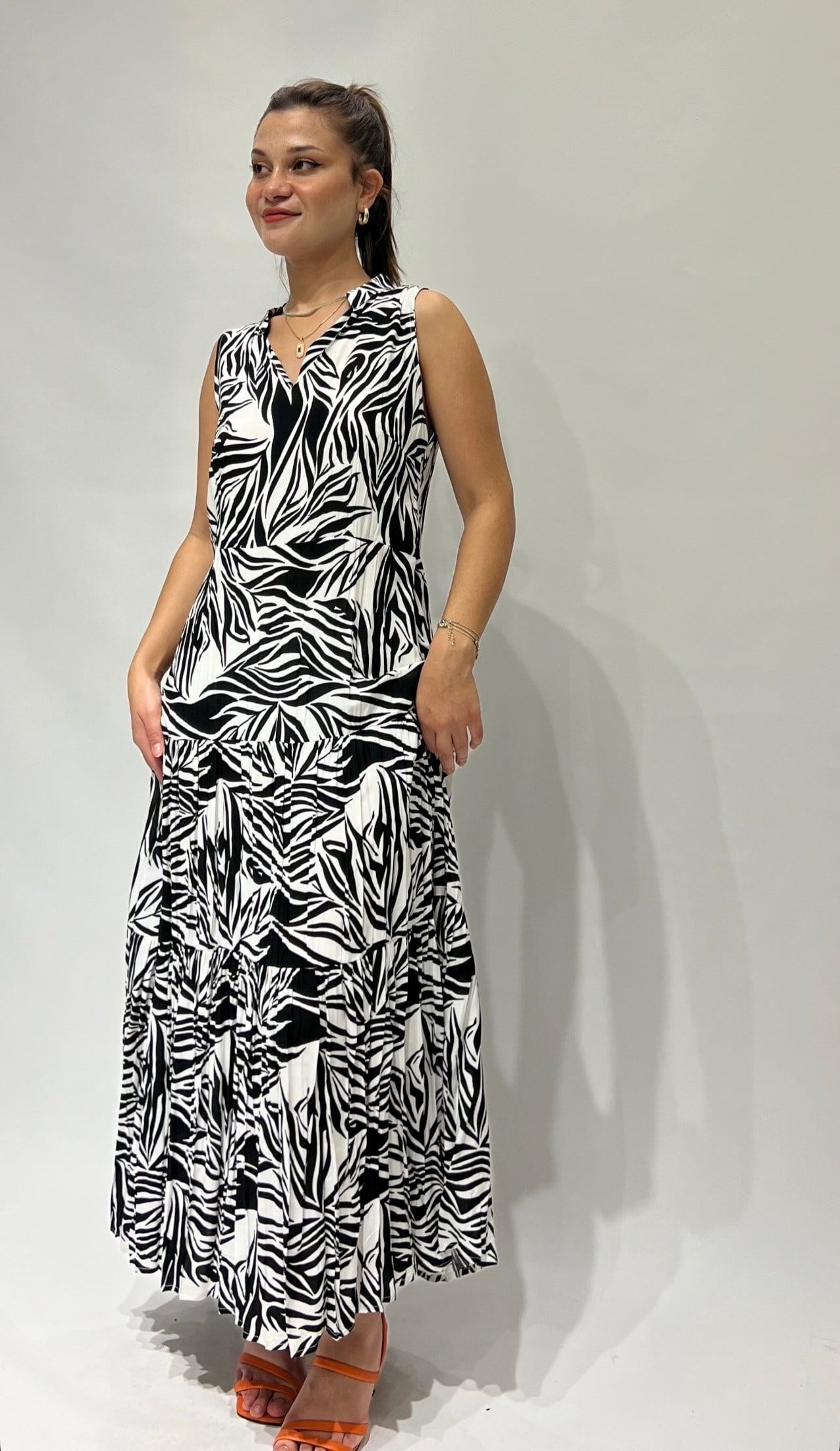 Zebra Desen Elbise