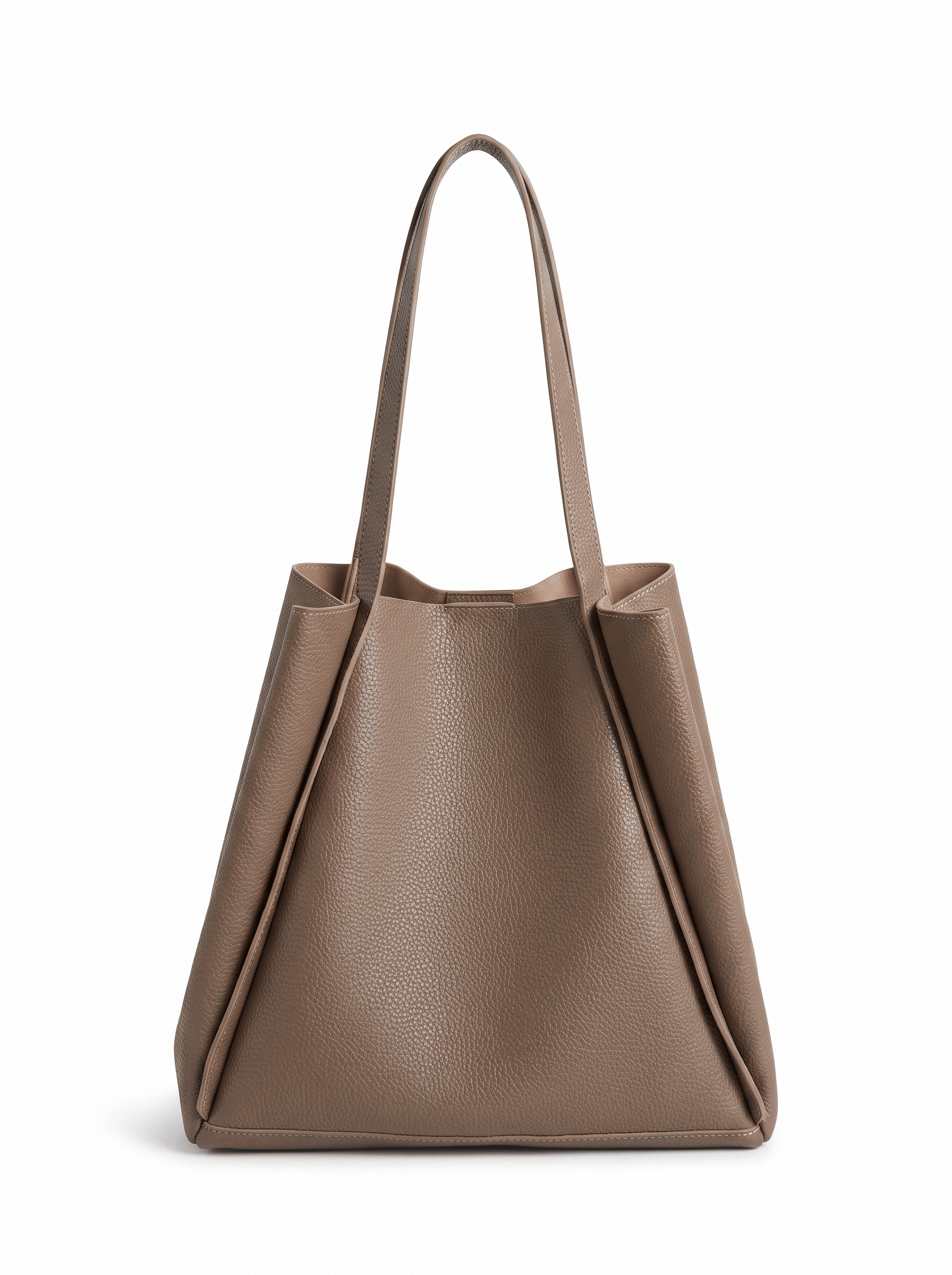 Basic Shopper Çanta Vizon