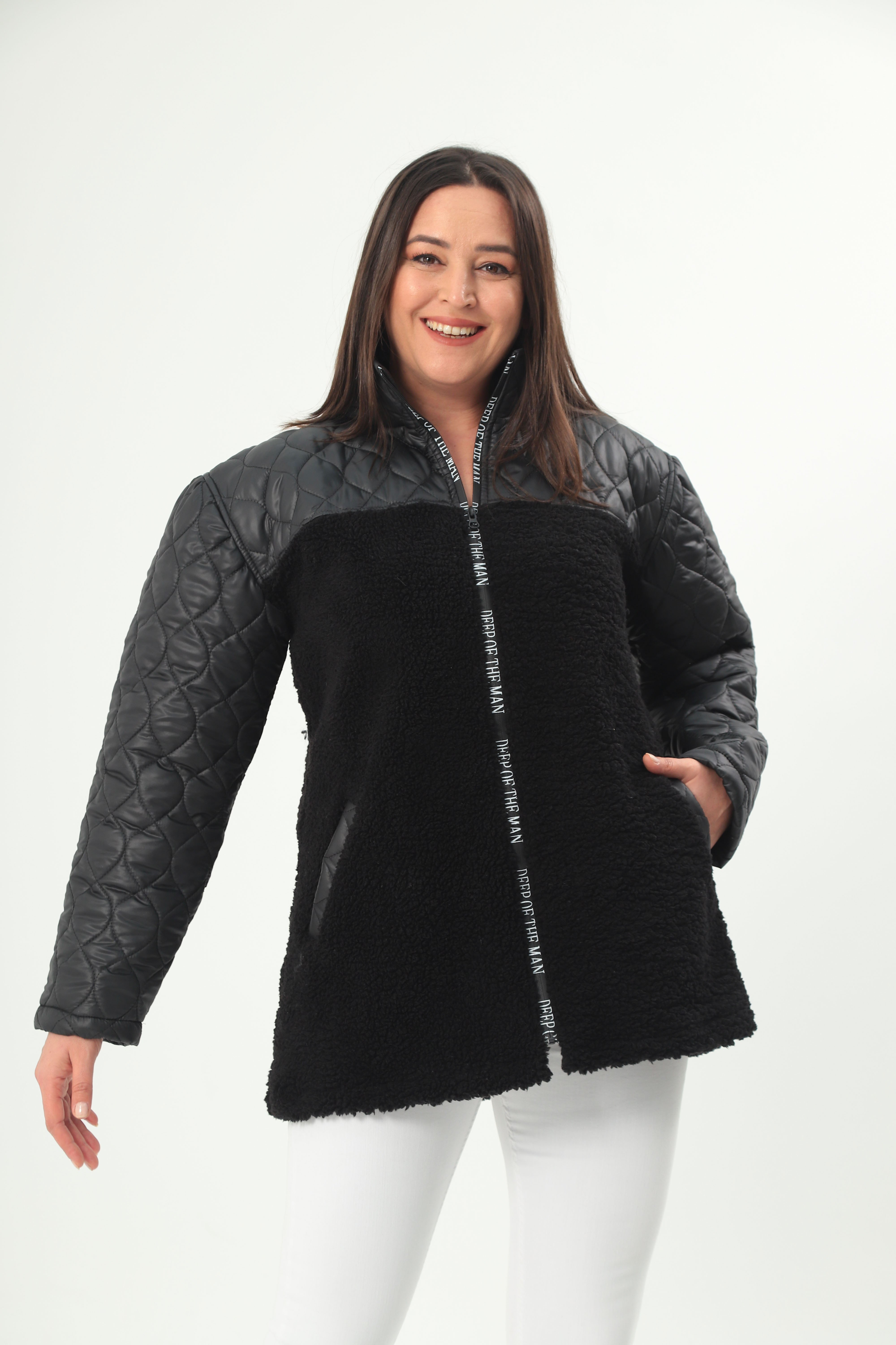 7003 Yakalı Kapitone Mont