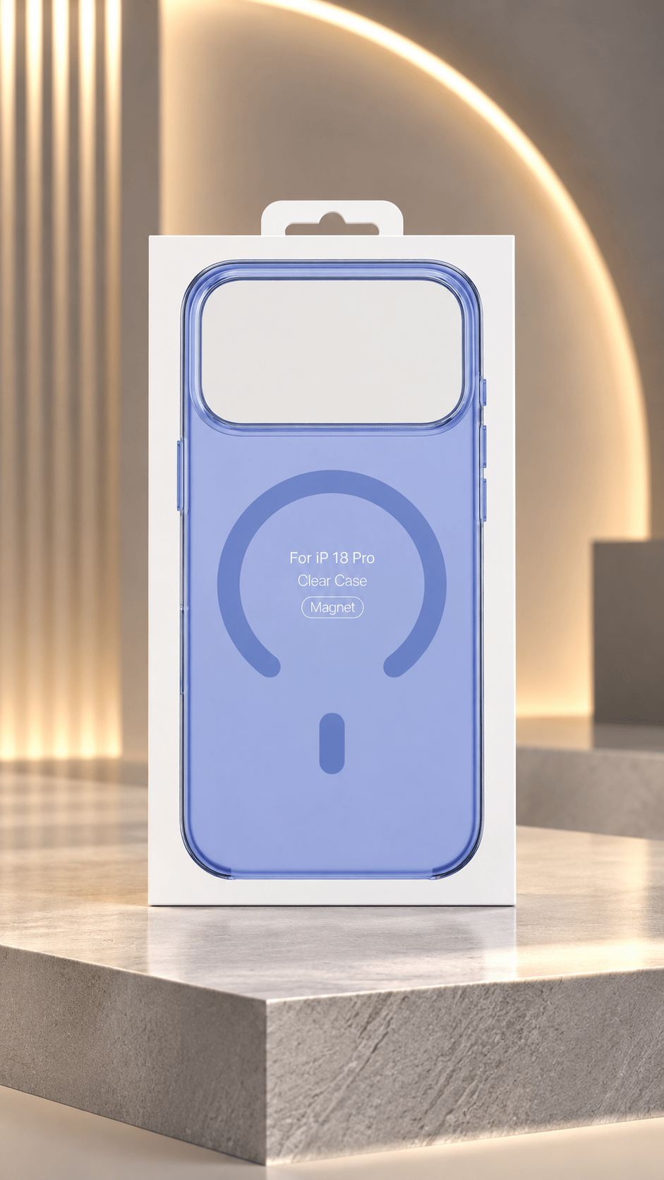  iPhone 17 Pro / 18 Pro Uyumlu Şeffaf Mavi MagSafe Kılıf