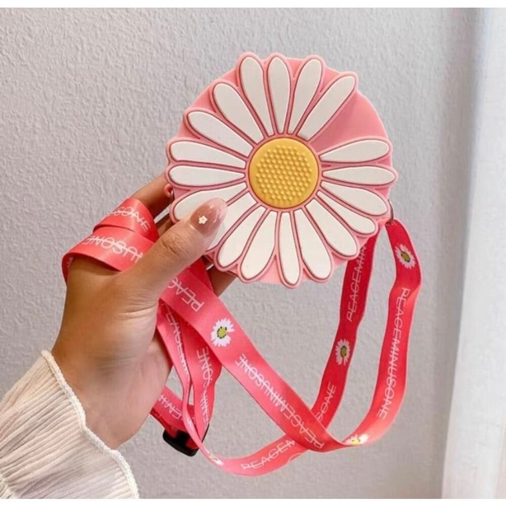 PEMBE PAPATYALI ASKILI ÇANTA