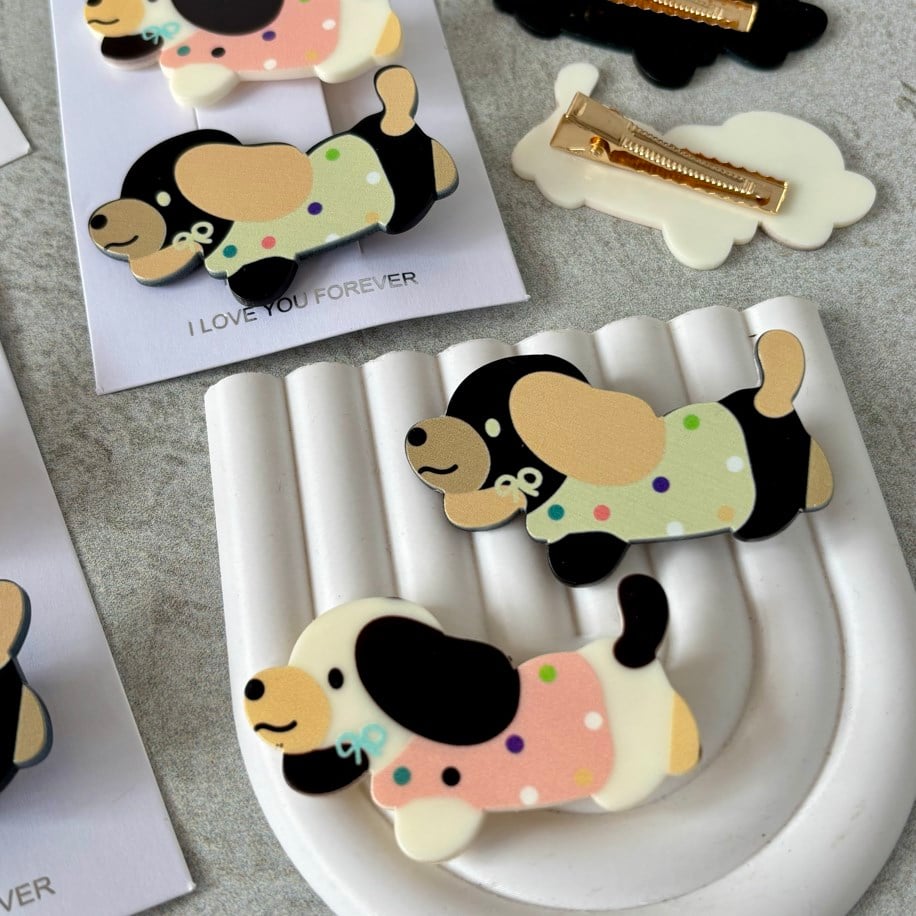 SEVİMLİ KÖPEK ÇİFTLİ PENS TOKA