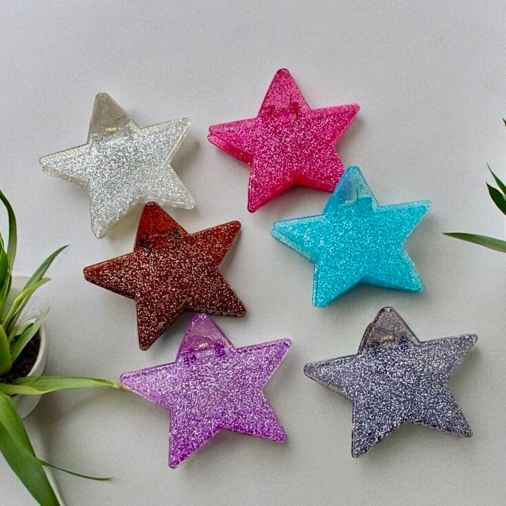 SİMLİ YILDIZ MANDAL TOKA 8cm