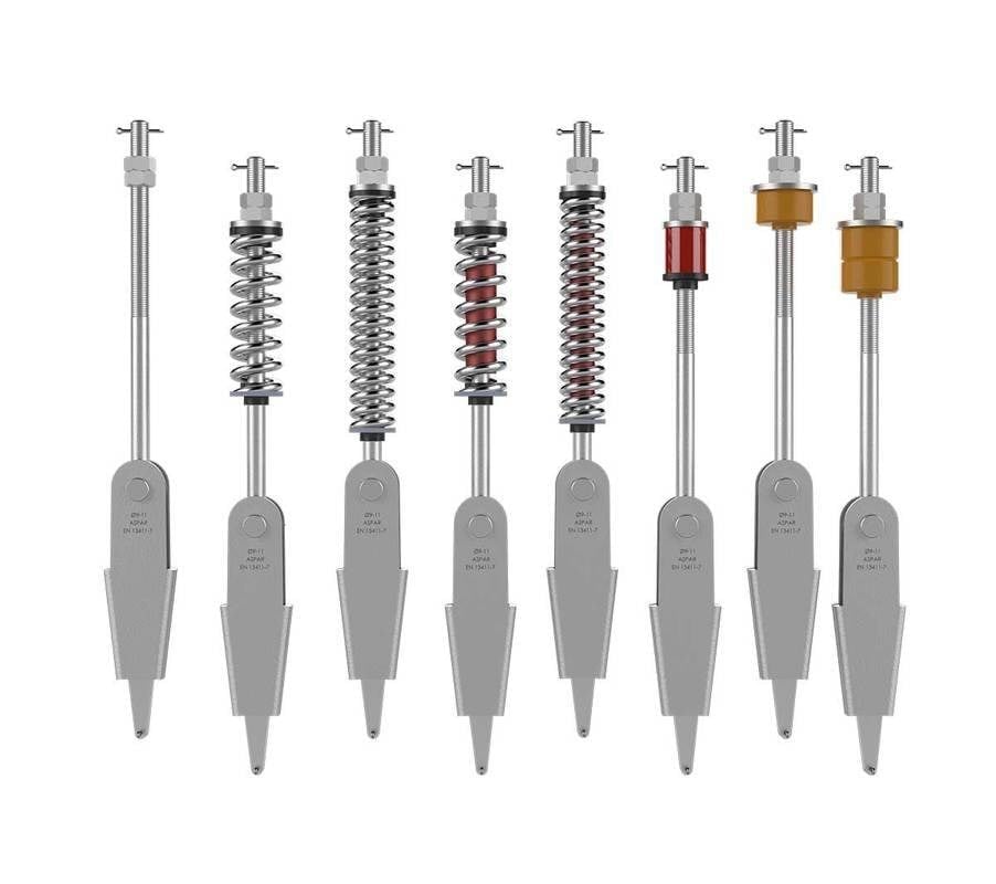 Aspar 9-10 mm Döküm Halat Şişesi / Yaylı Aşırı Yük Emniyetli L2:320 mm