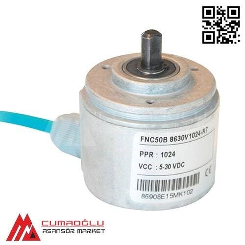 Encoder Ø50mm 8mm Shaft 4ch 5-30v DC 1024 ppr