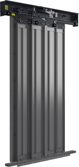 Merih B-01 Merkezi 4 Panel Satine Paslanmaz Kabin Kapıları