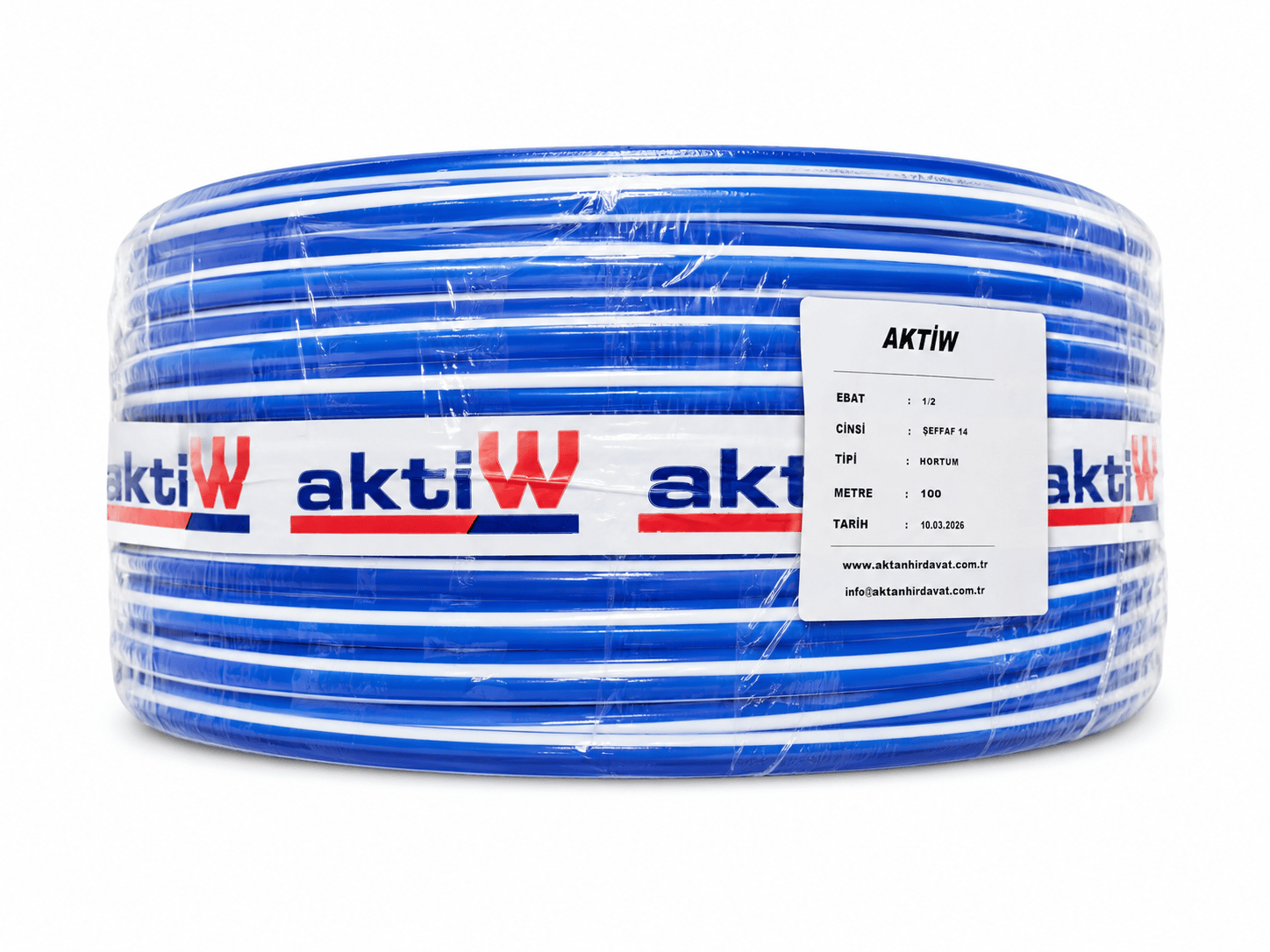 Aktiw 1/2 100 Metre Şeffaf Hortum Silikonlu