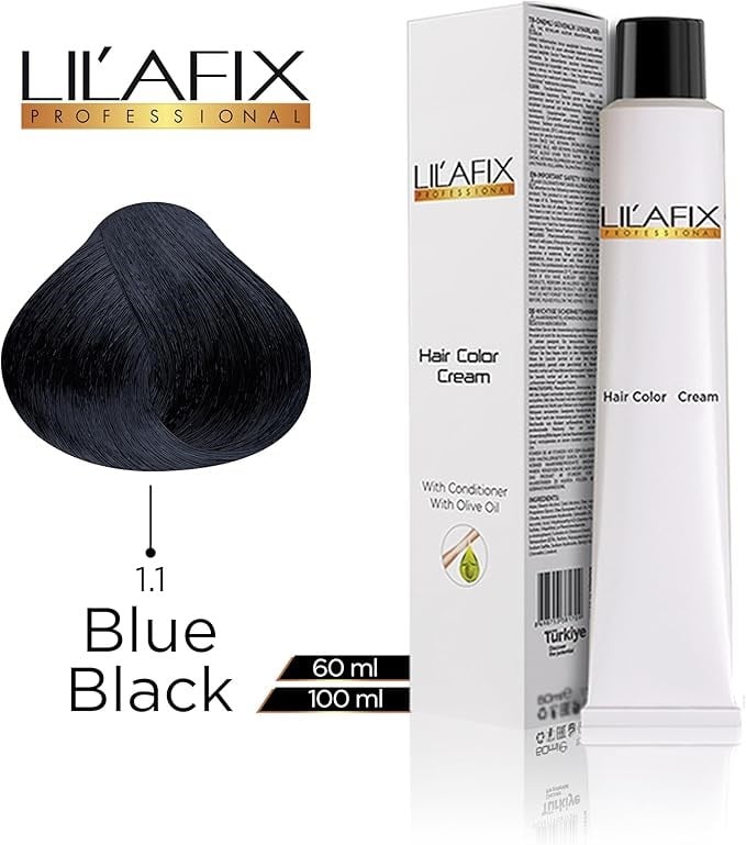Lilafix 1.1 Mavi Siyah Saç Boyası 60ml