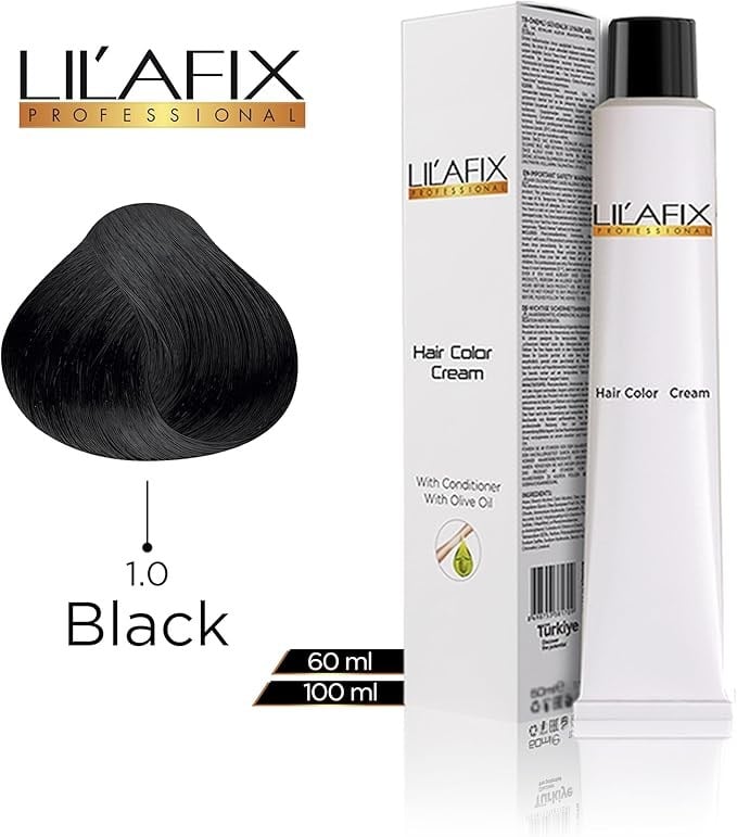 Lilafix 1.0 Siyah Saç Boyası 60ml