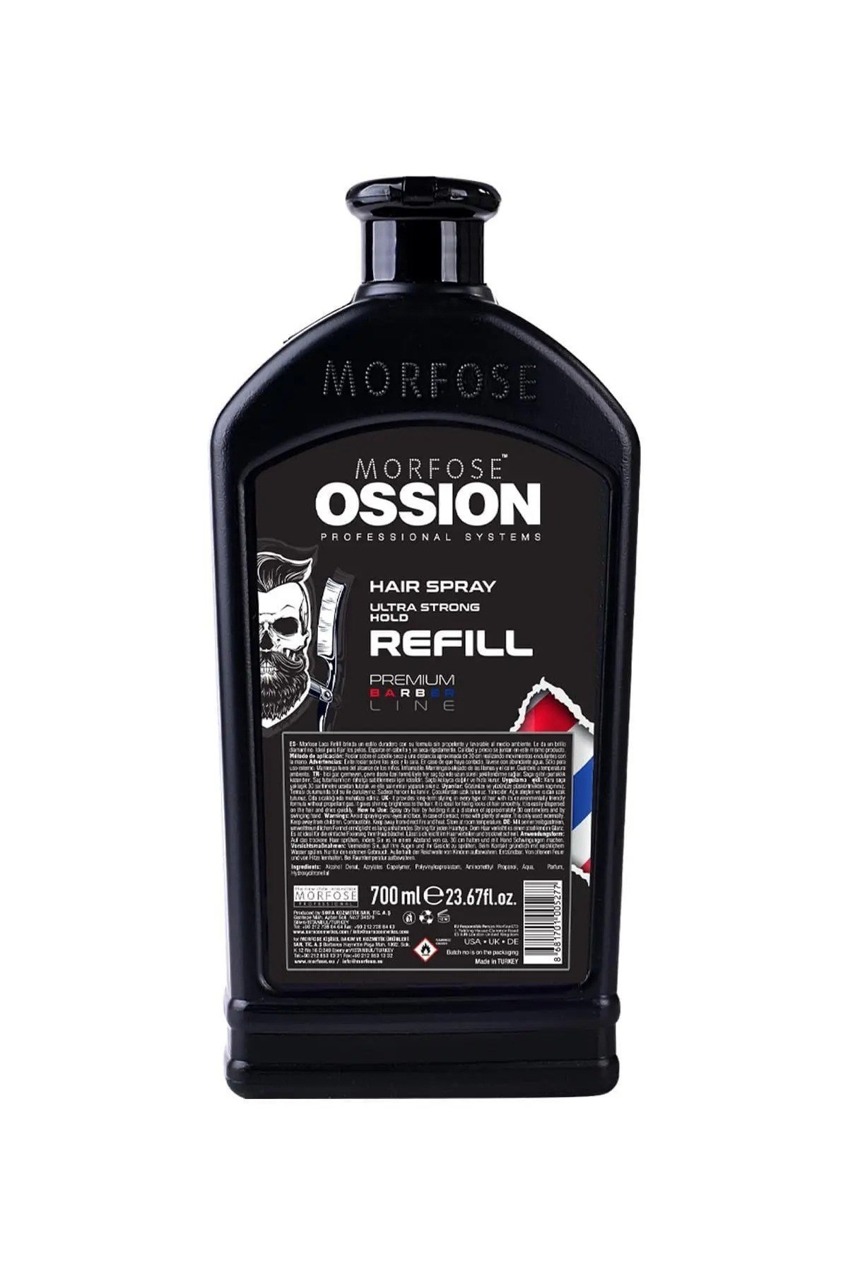 Morfose Ossion Barber Line Ultra Strong Refill 700 Ml