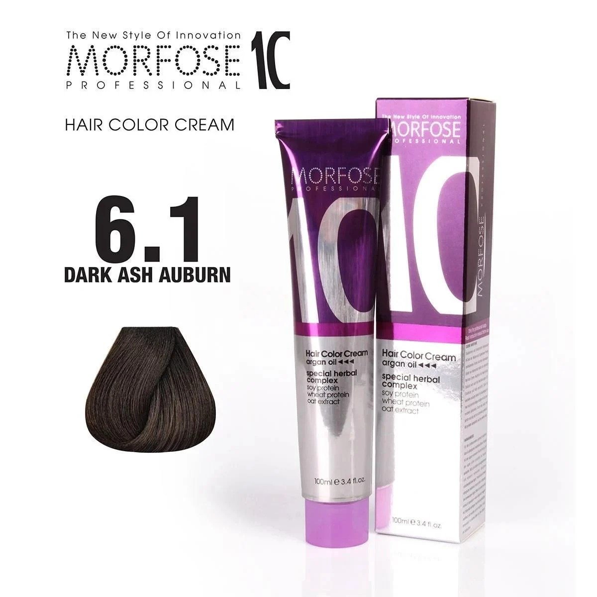 Morfose10 Saç Boyası 6.1 Koyu Küllü Kumral 100ml