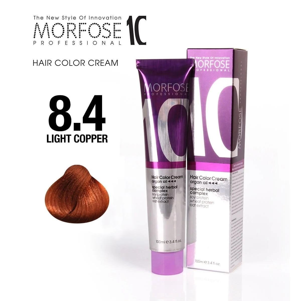 Morfose10 Saç Boyası 8.4 Açık Bakır 100ml