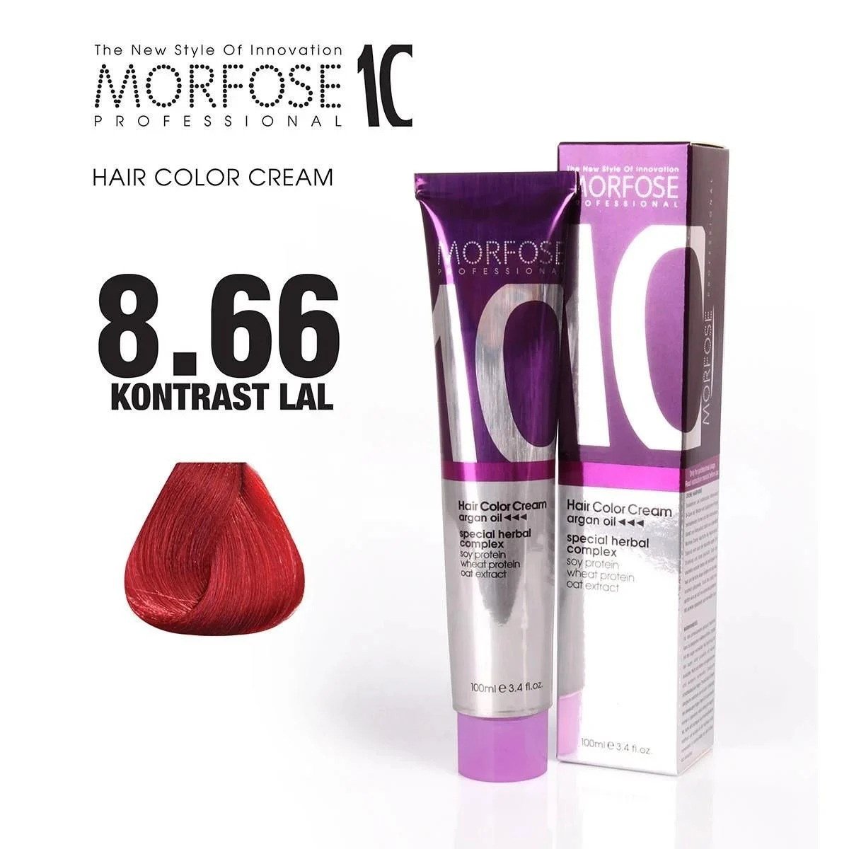 Morfose10 Saç Boyası 8.66 Kontrast Lal 100ml