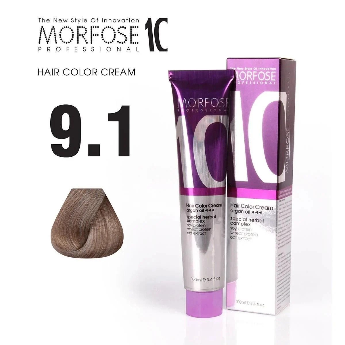 Morfose10 Saç Boyası 9.1 Ekstra Açık Küllü Kumral 100ml