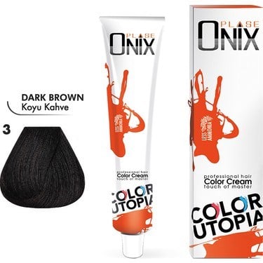Onix Saç Boyası 3 Koyu Kahve 60ml