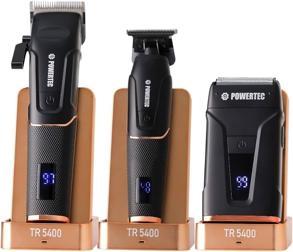 Powertec TR-5400 3'lü Set Saç Sakal ve Günlük Tıraş Makinesi