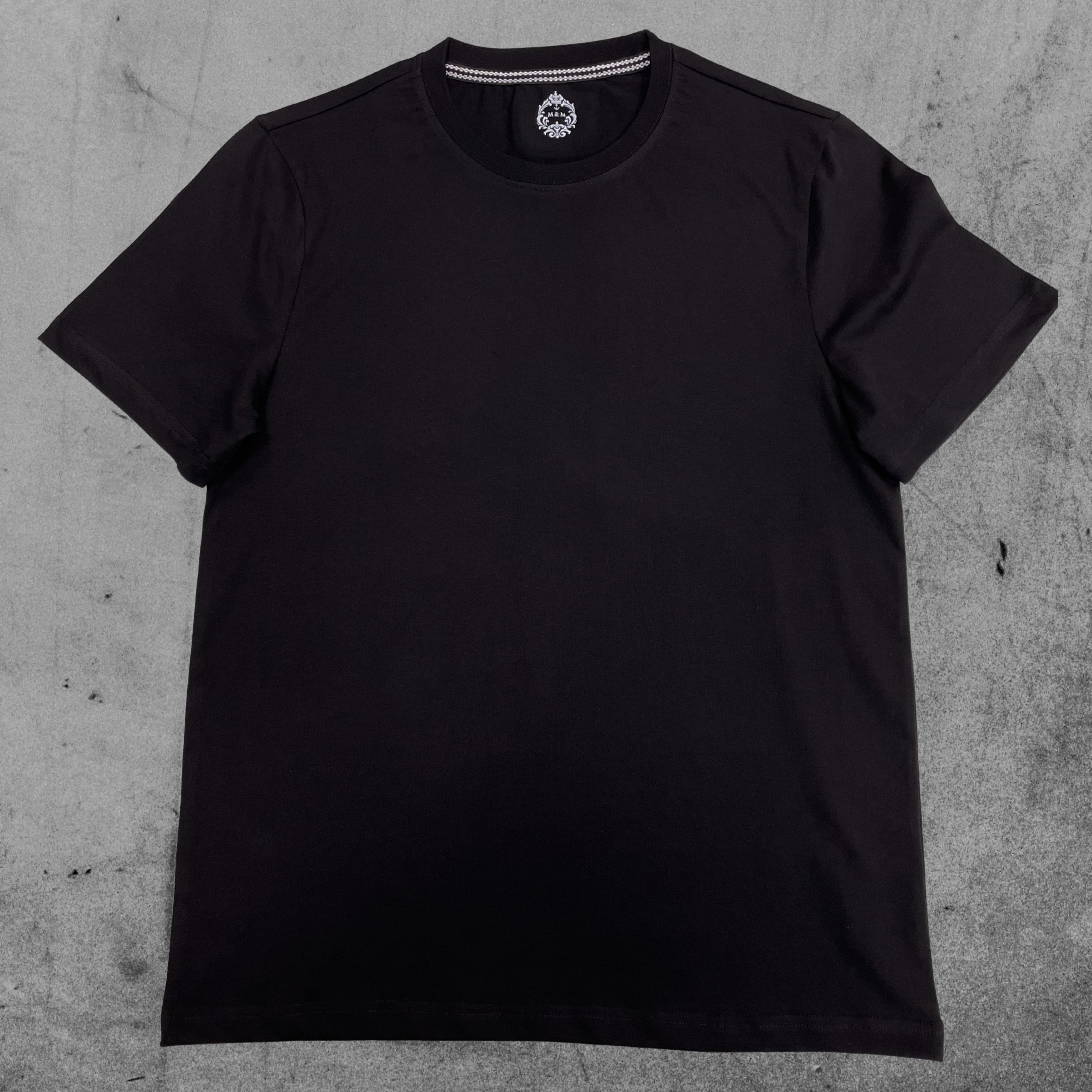 Siyah Premium Basic Tişört  240 Gsm  