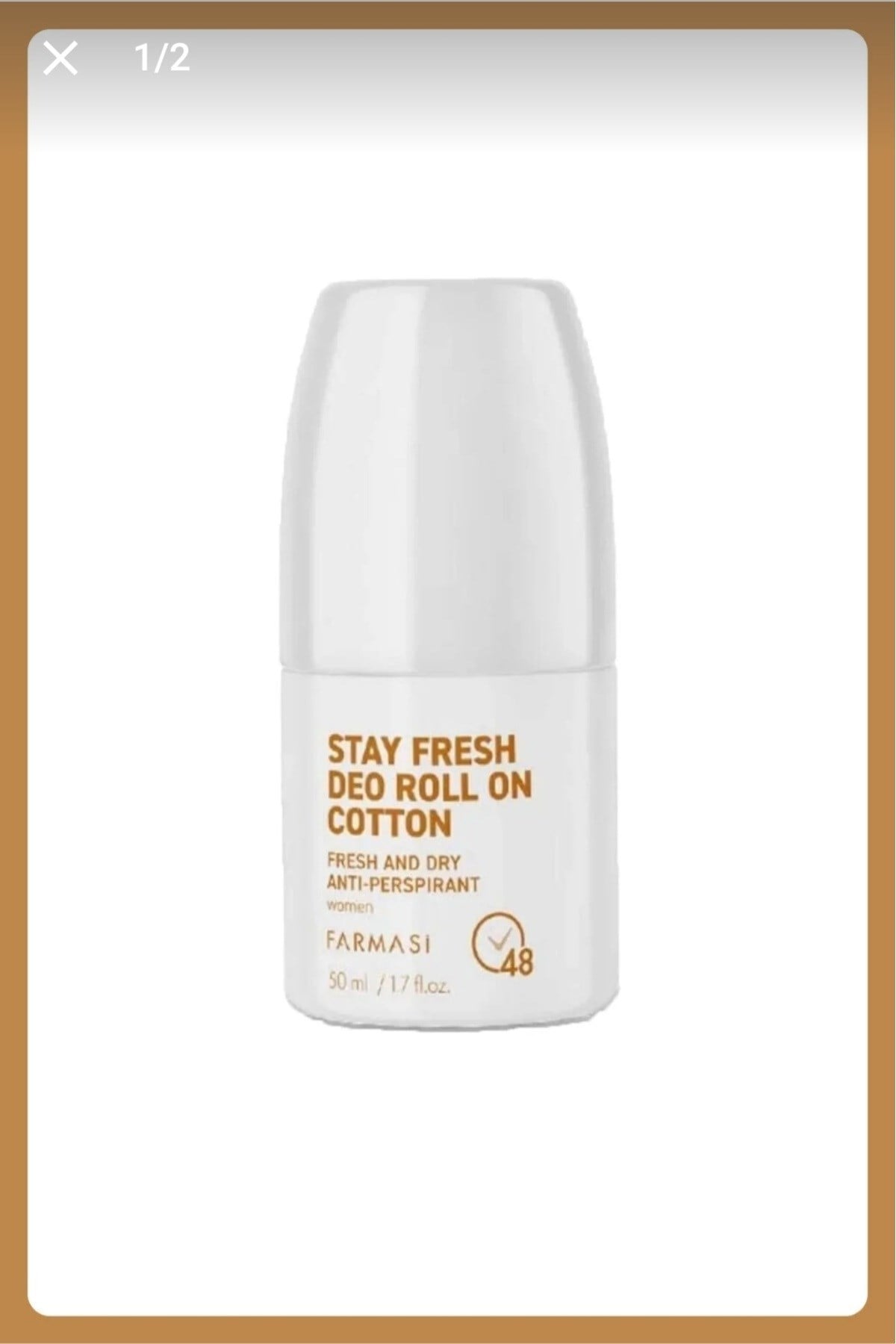 Anti-Perspirant Roll On Kadın Cotton 50 ml