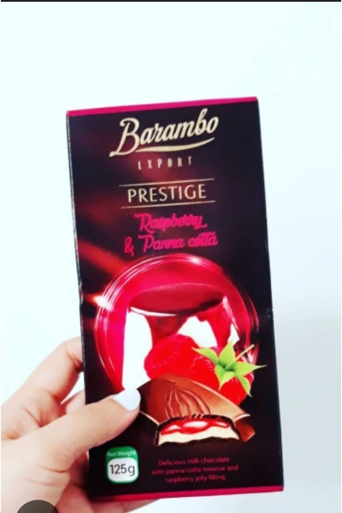 Barambo prestıge raspberry panna cotta 125 gr