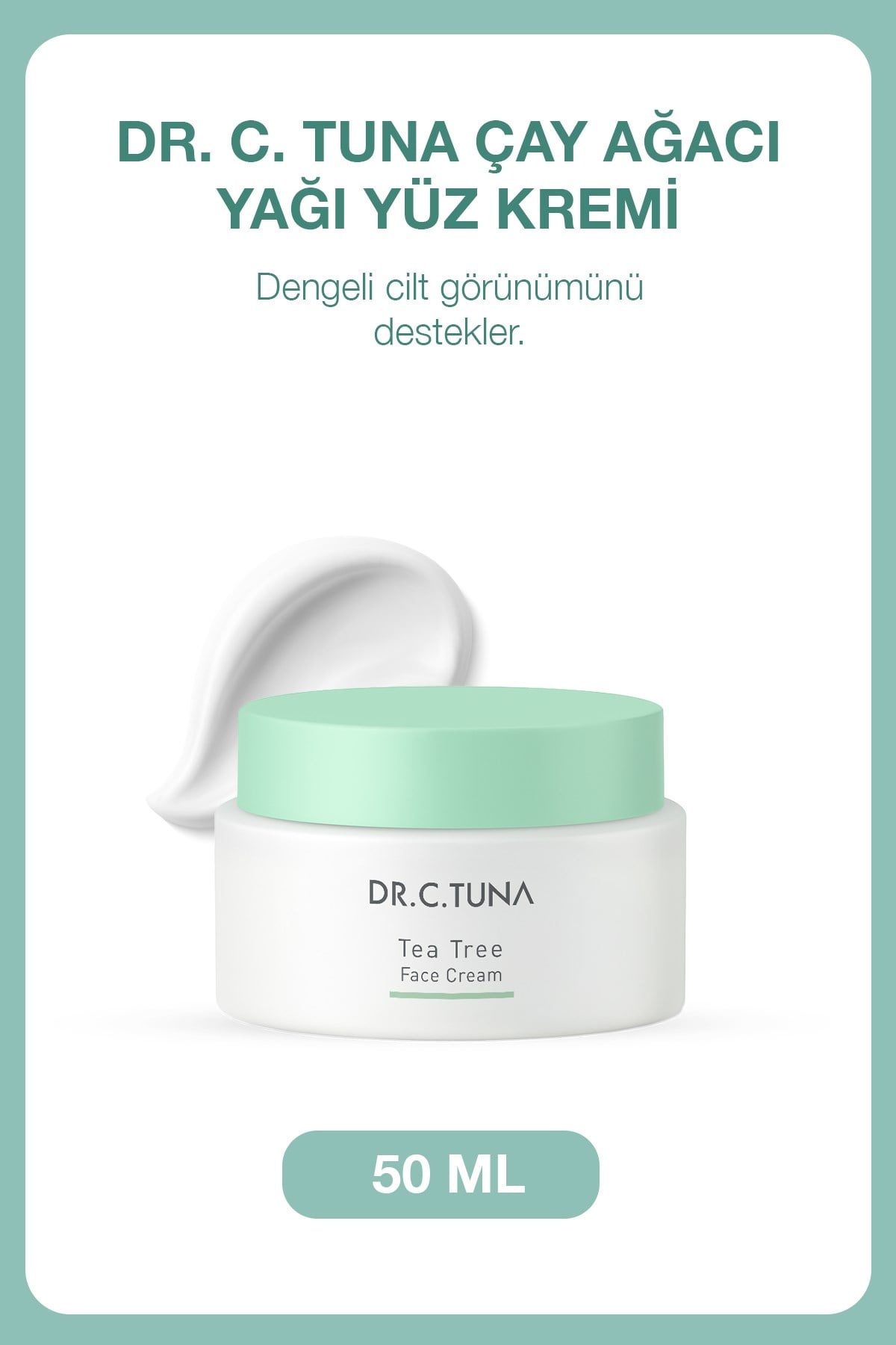 Dr. C. Tuna Çay Ağacı Yağı Nemlendirici Yüz Kremi 50 Ml