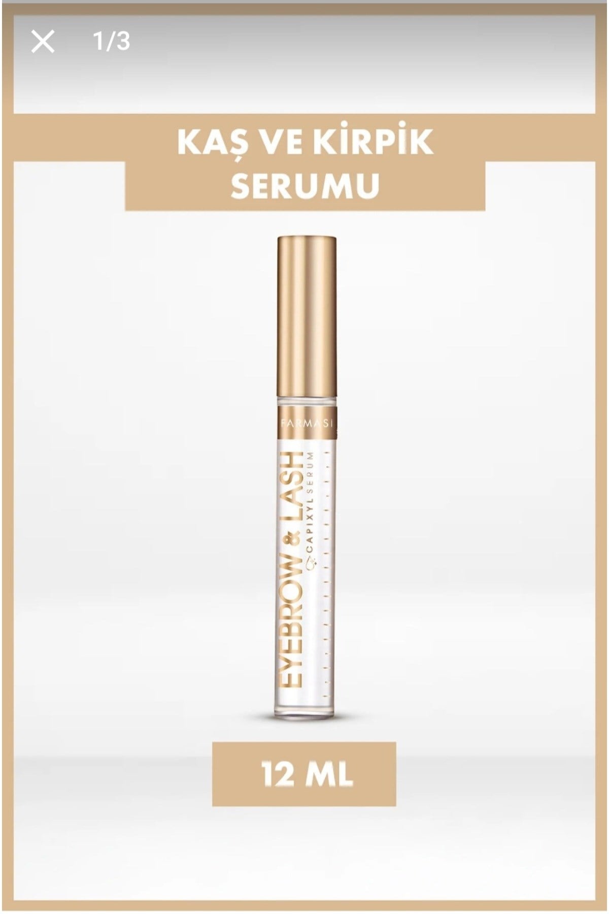 Kaş & Kirpik Güçlendirici Yoğun Bakım Serumu 12 ml