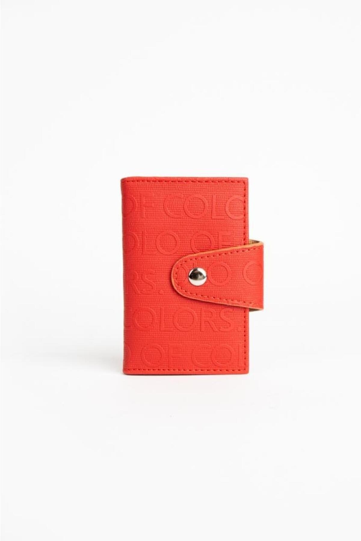 Emiliy Kırmızı Gofraj Desen Çok Amaçlı unisex Kartlık 7x11 Ebatında
