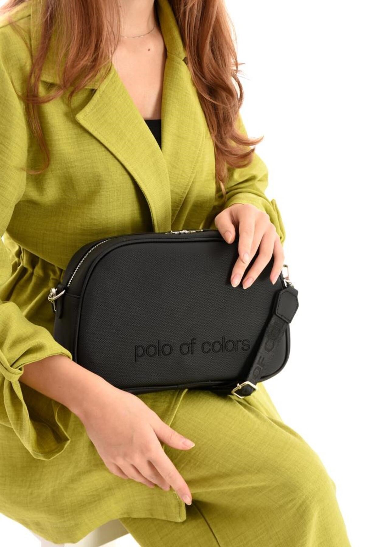 ImPolo Holly LkSiyah Kadın Spor Çapraz Ve Omuz Çantası 20X28 Ebatında