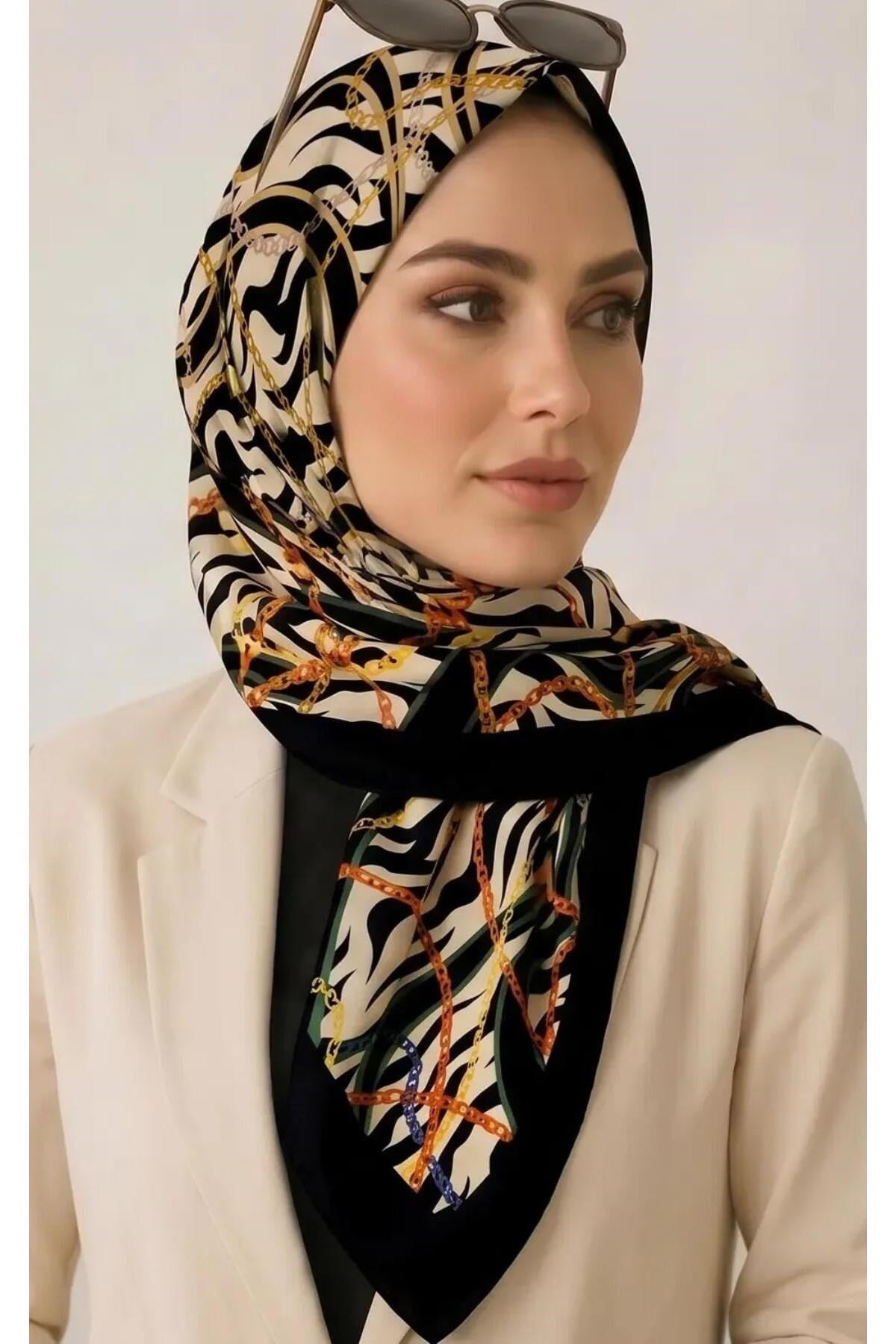 Sisley Elisa Desenli Eşarp S-E-2007 Gold