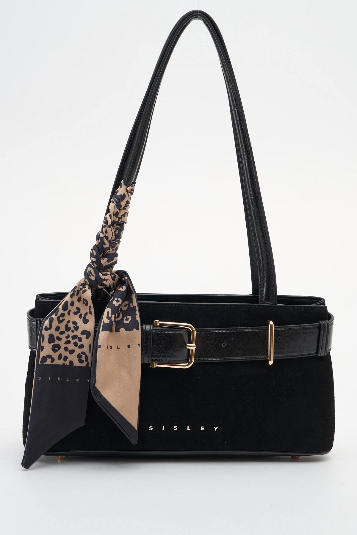 Sisley Kadın Kol Çantası SLY471 Süet Siyah