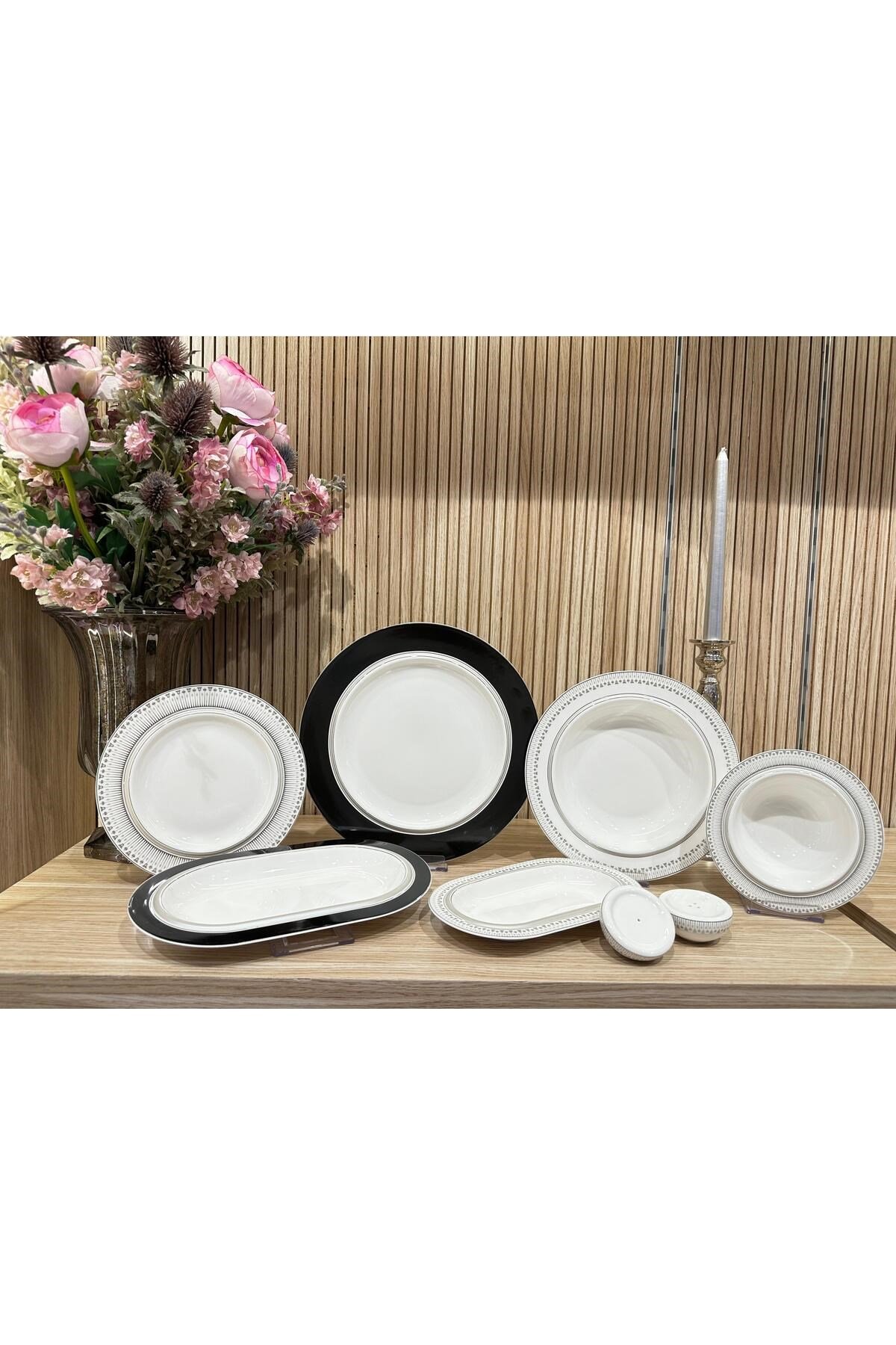 Revol 28 Parça Bone Porselen Yemek Takımı - PLT01