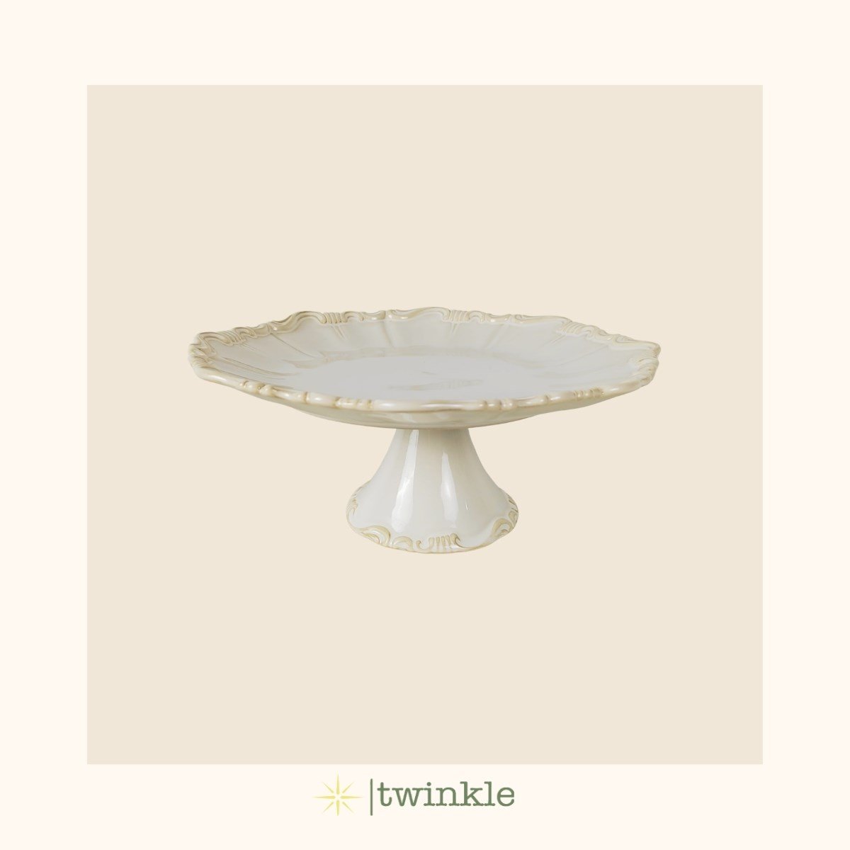 TWİNKLE ANTIQUE PASTA STANDI 30 × 30 × 12.5 CM TW-ANT-14005