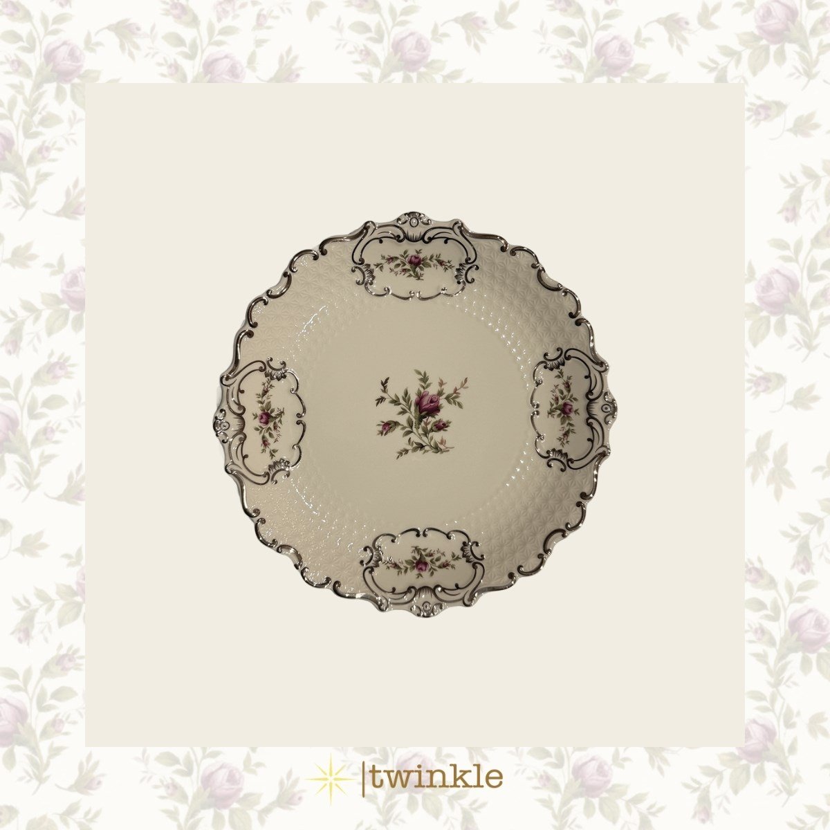 TWİNKLE DİANA DÜZ PASTA TABAK 6'LI ALTIN  20,3 CM TW-Dİ-PS-15001 