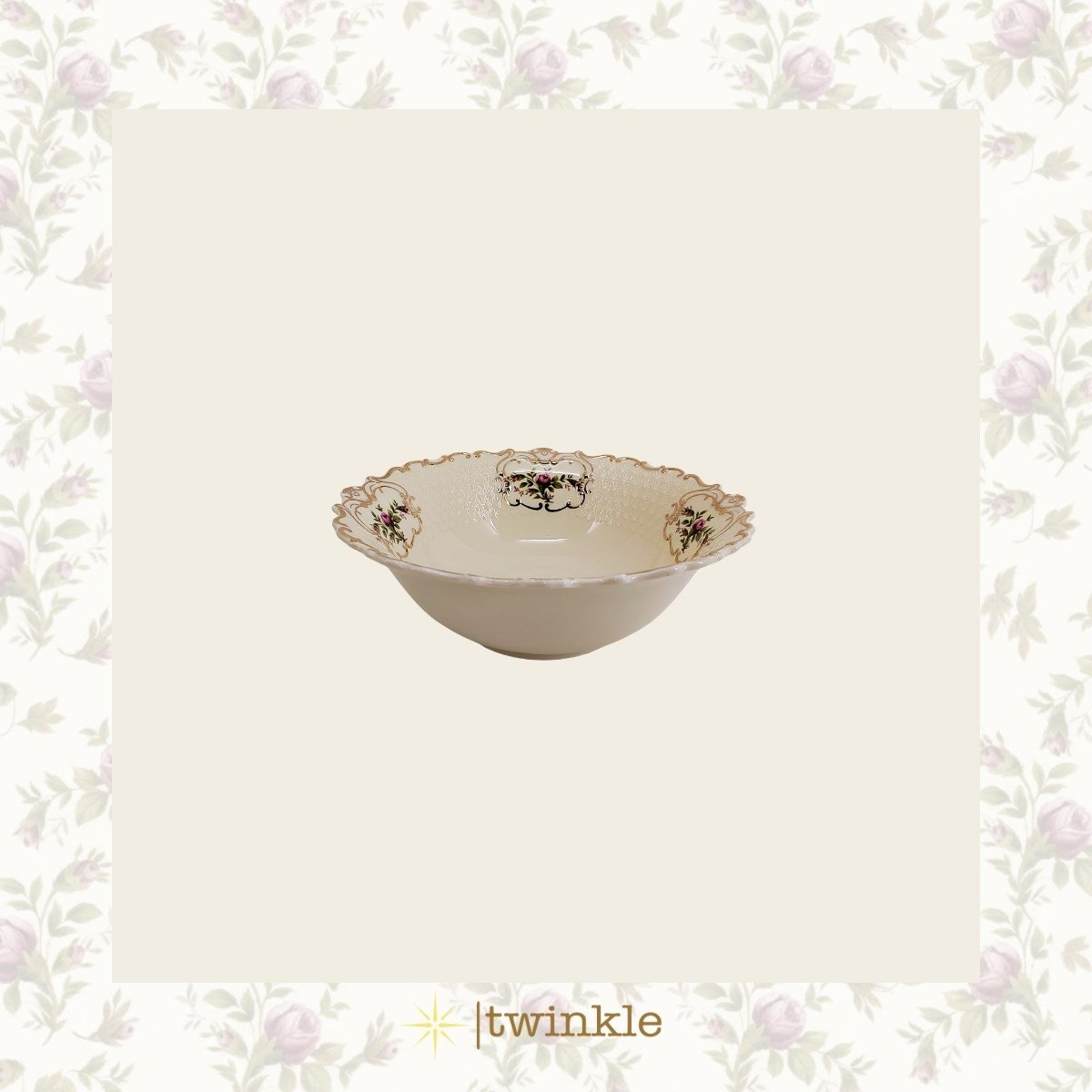 TWİNKLE DİANA KASE 6'LI ALTIN 15,56 CM TW-Dİ-KS-15008