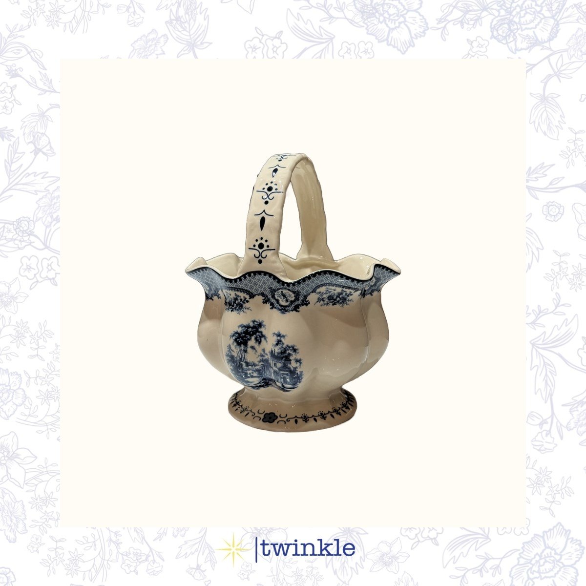 TWİNKLE ELİZABETH SEPET ŞEKERLİK MAVİ 18,5 CM TW-EL-ŞK-15025